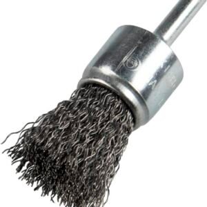 Drahtbürsten BPS 600 W Pinselbürste mit Schaft, gewellter Draht für Stahl, Edelstahl